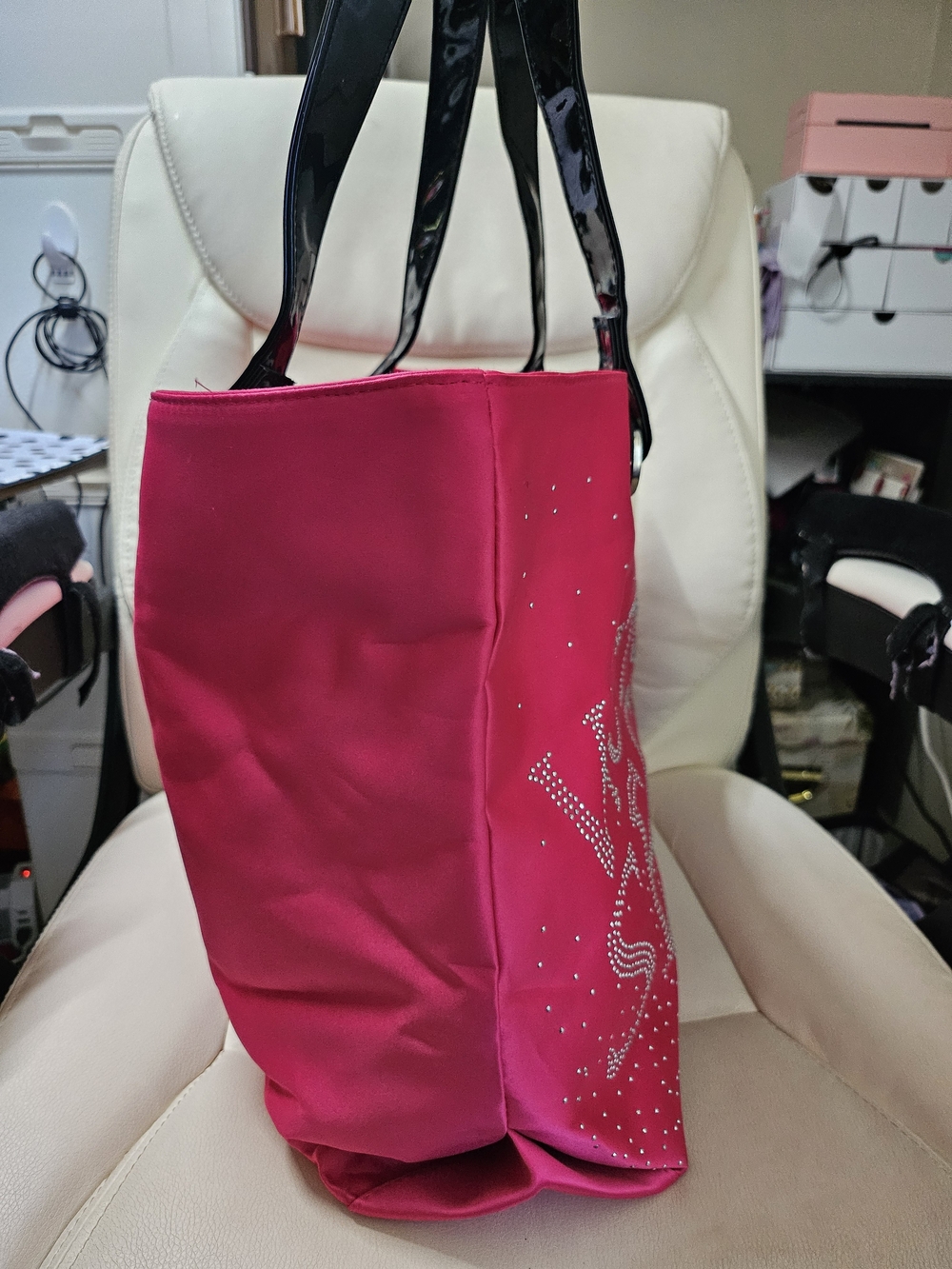 Victoria's Secret Pink Crystal Logo Tote Bag - Picture 6 of 9